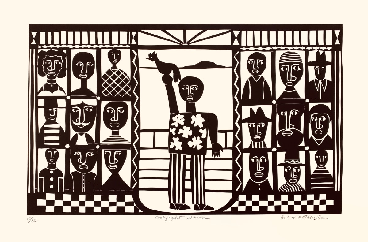 Cockfight Winner by Morris Nathanson 