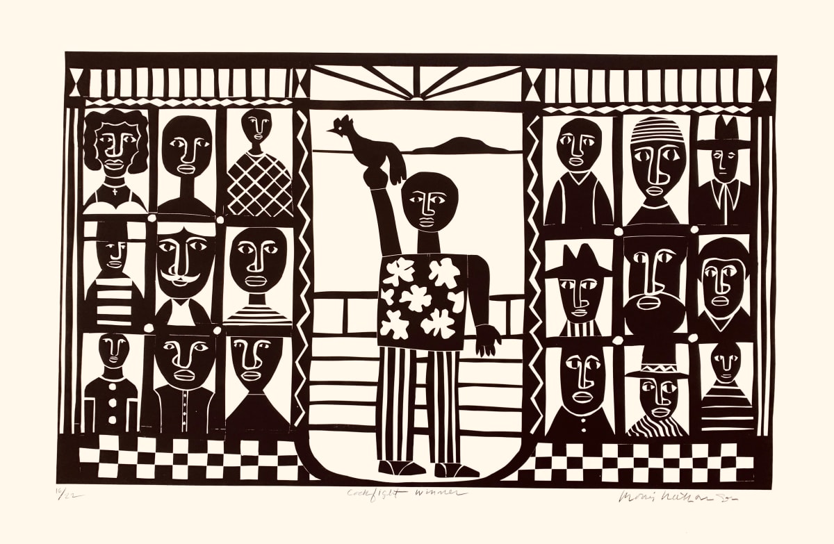 Cockfight Winner by Morris Nathanson 
