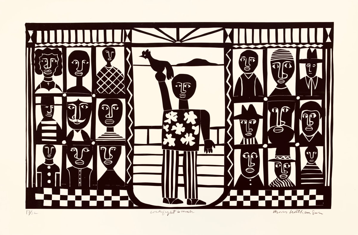 Cockfight Winner by Morris Nathanson 