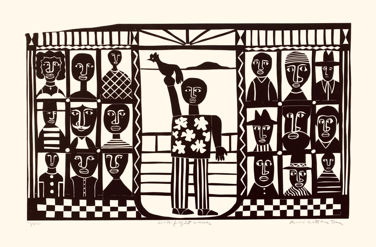 Cockfight Winner by Morris Nathanson 