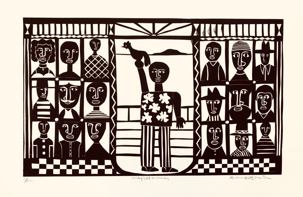 Cockfight Winner by Morris Nathanson 