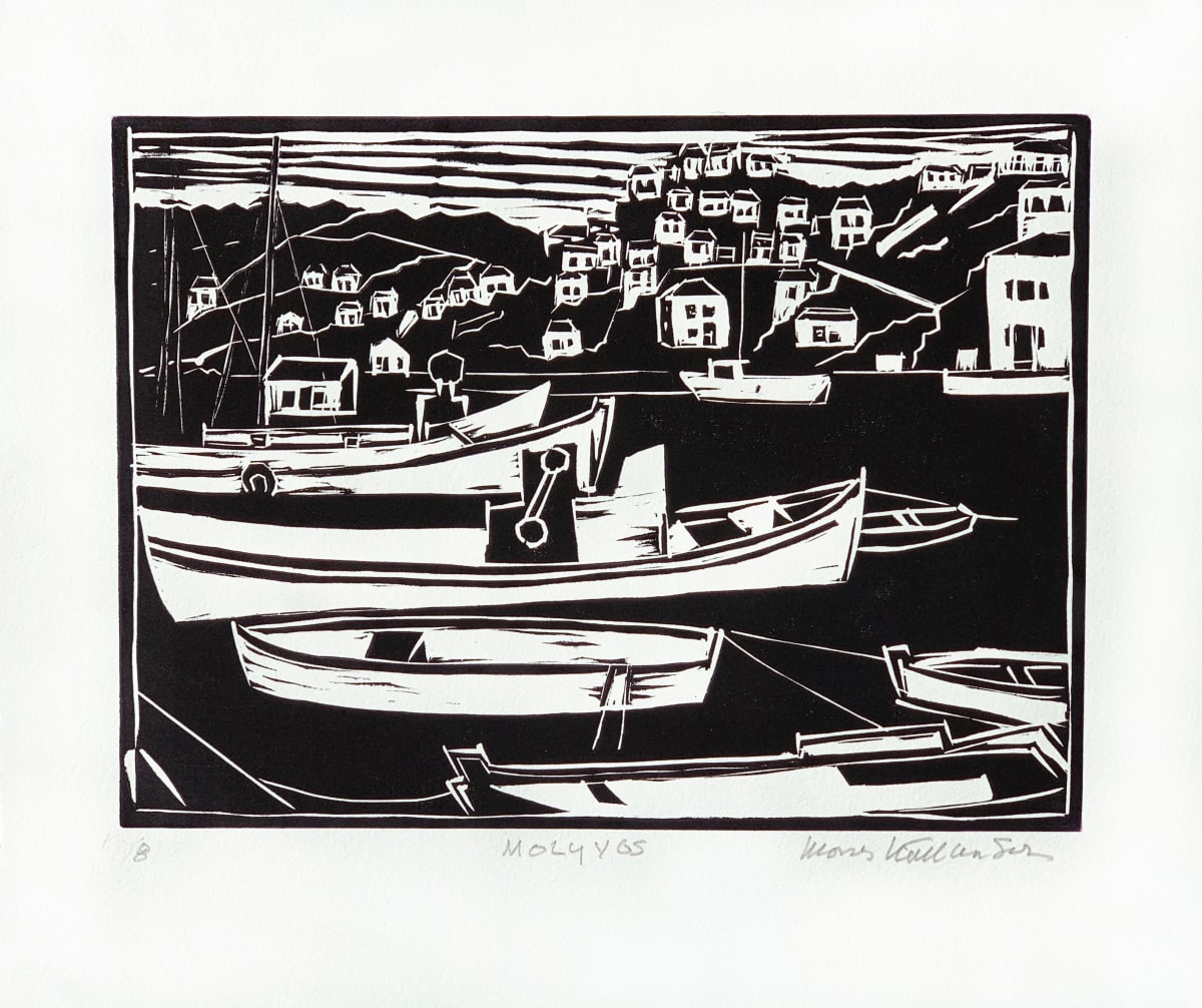 Boats at Harbor by Morris Nathanson 