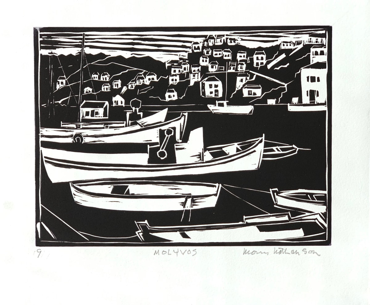 Boats at Harbor by Morris Nathanson 