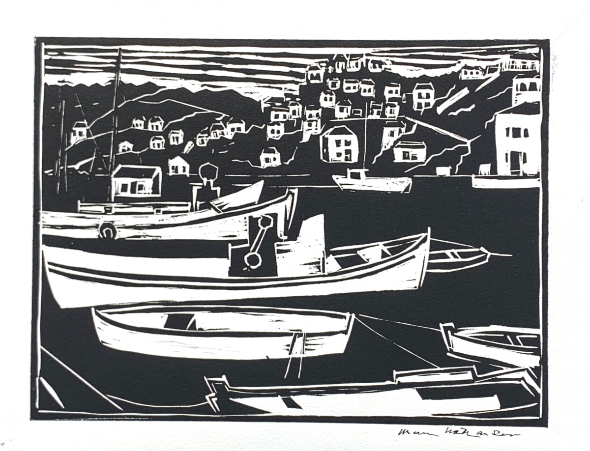 Boat at Harbor by Morris Nathanson, Image 1.