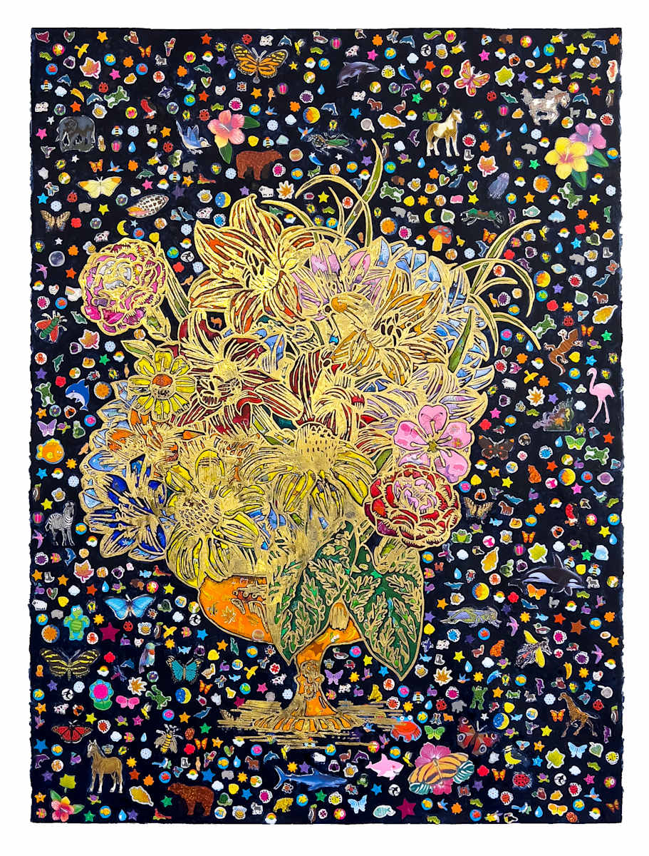 Silk Flowers & Stuffed Bears I by Chloe Wilwerding 