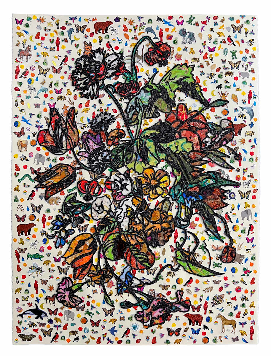 Silk Flowers & Stuffed Bears (After Rachel Ruysch) by Chloe Wilwerding 