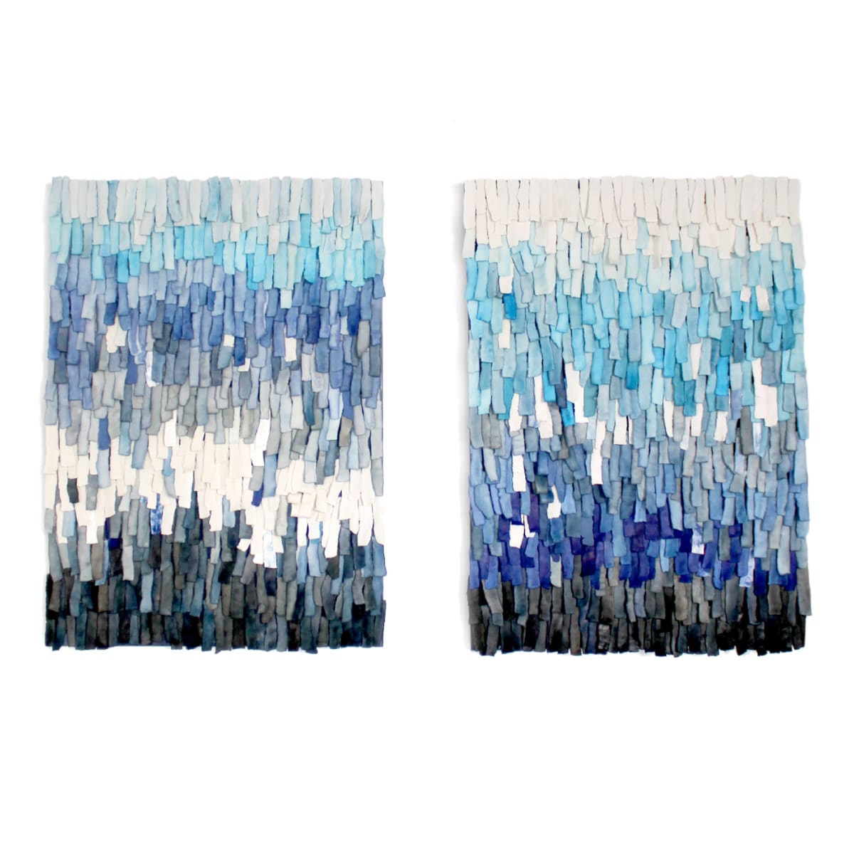 Blue Frayed Diptych by ReCheng Tsang  Image: 36Hx26W each