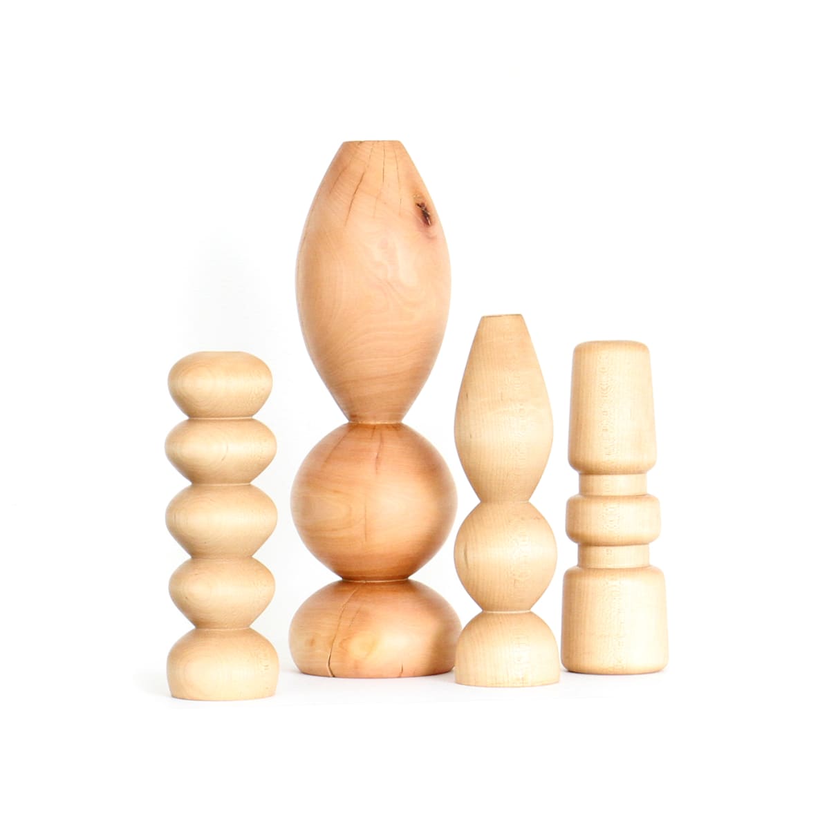 Wooden Vases by Sebastien Pochan 