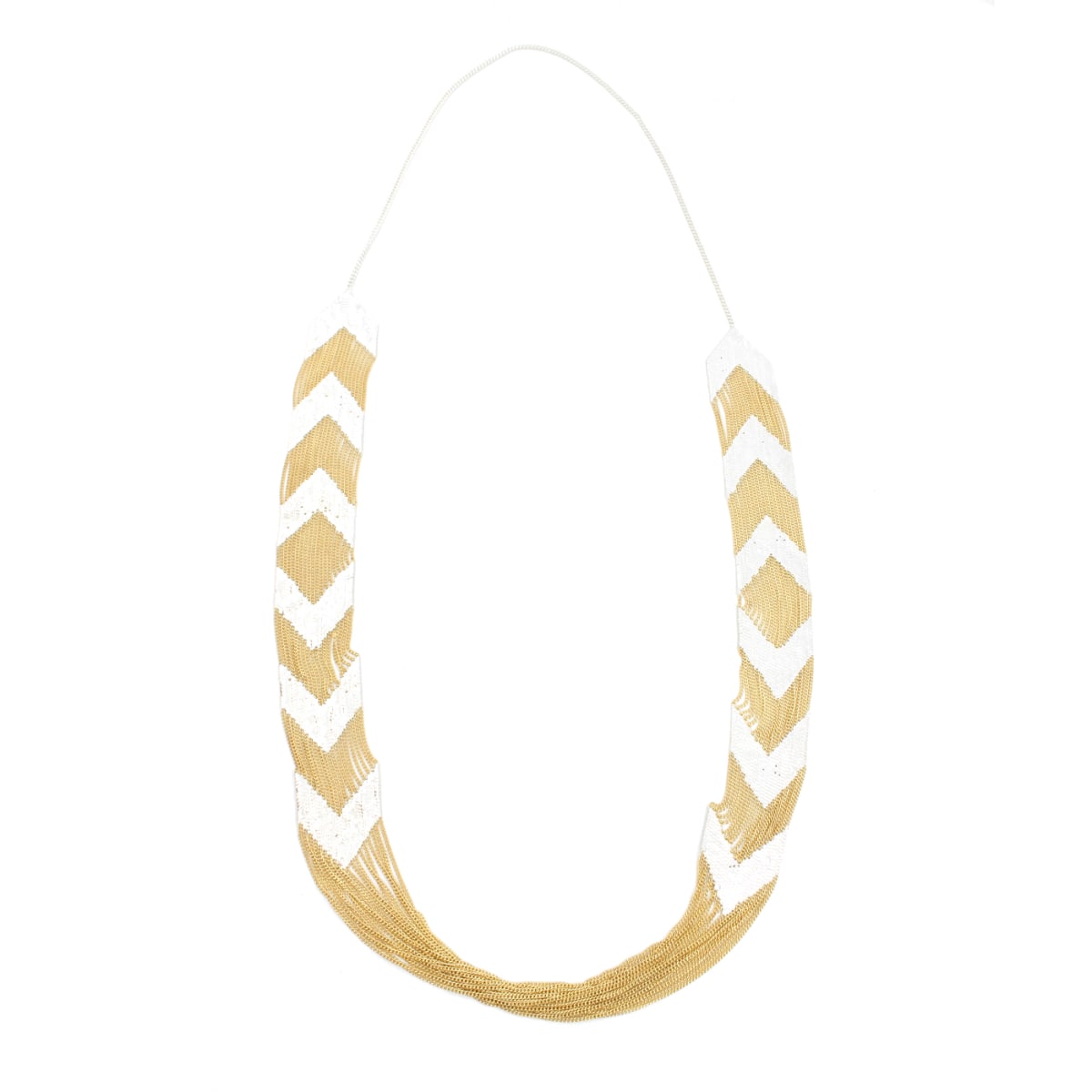 Brass and Silver Necklace by Hannah Keefe 