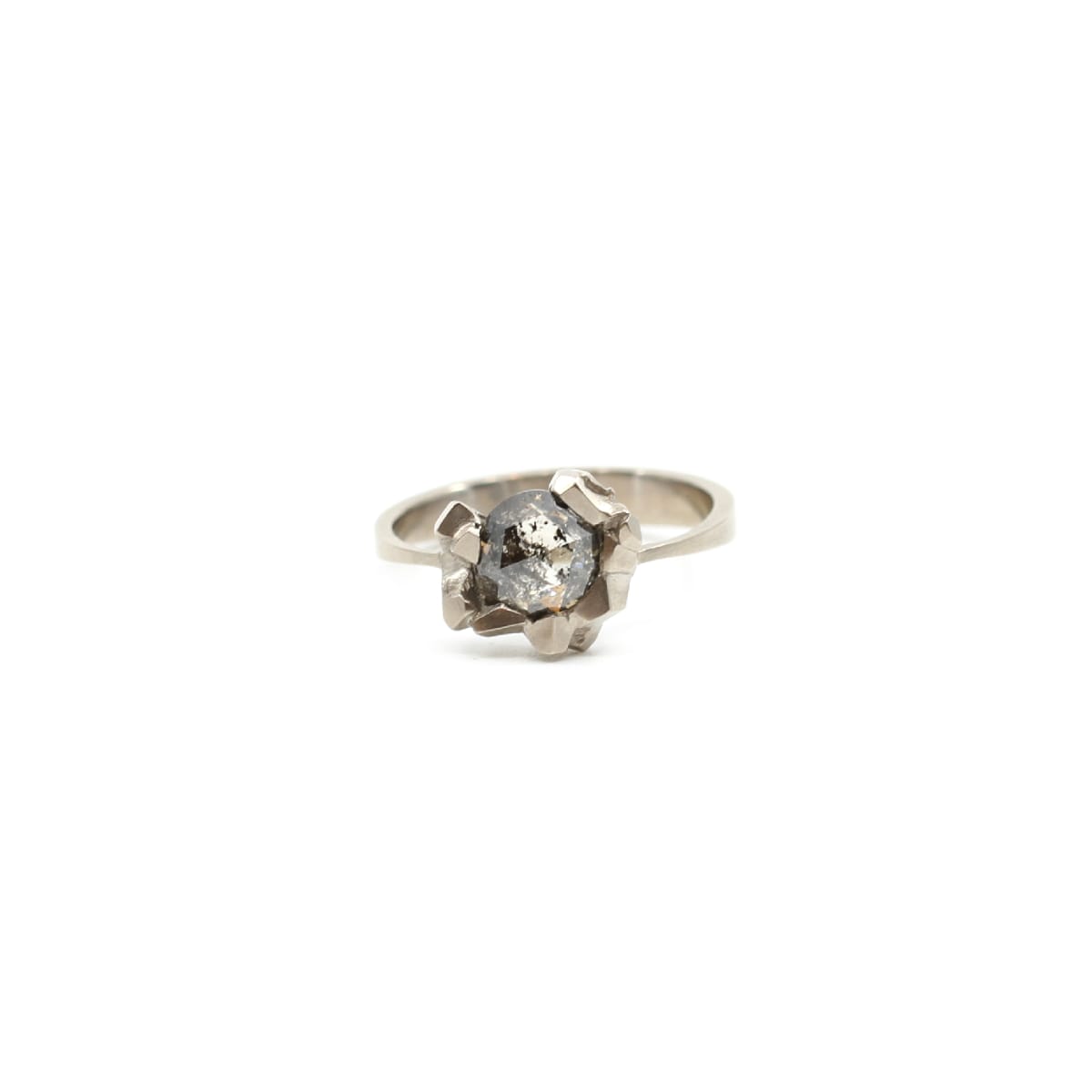 Open Sugar Lump Diamond Ring by Kelsey Simmen 
