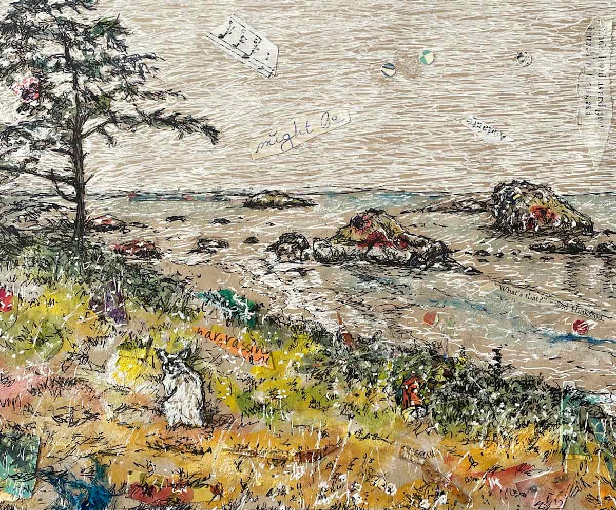 Coastal Crusader by Dawn Petrill  Image: Coastal Crusader- 10" x 8"- Mixed Media Drawing on Toned Paper