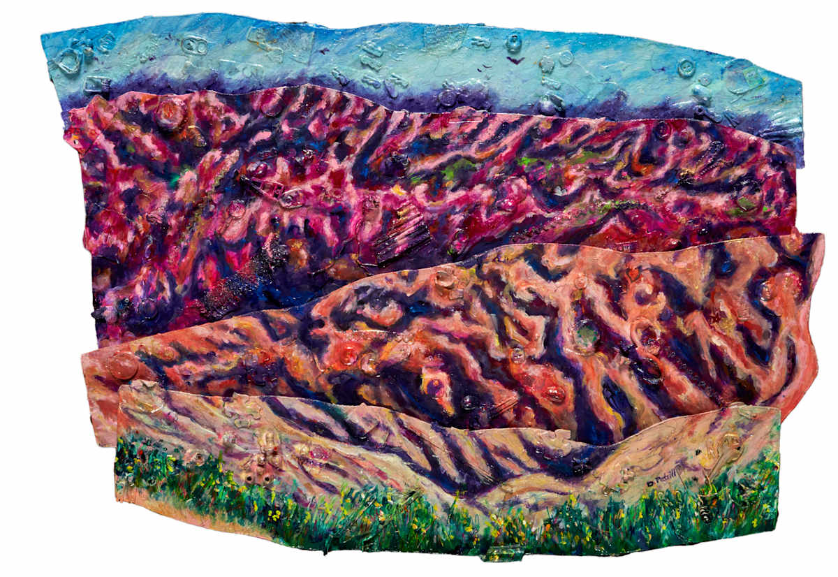 Majesty by Dawn Petrill  Image: Majesty- Acrylic and Mixed Media on Masonite Panels- 20" x 30.5" x 3"