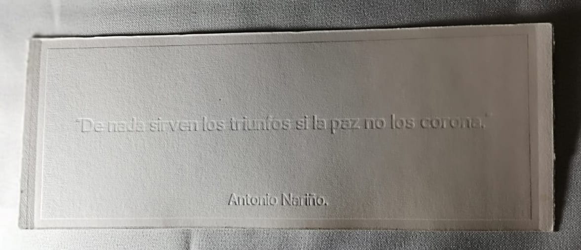 De Nada Sirven los Triunfos si la Paz No los Corona - Antonio Nariño. 