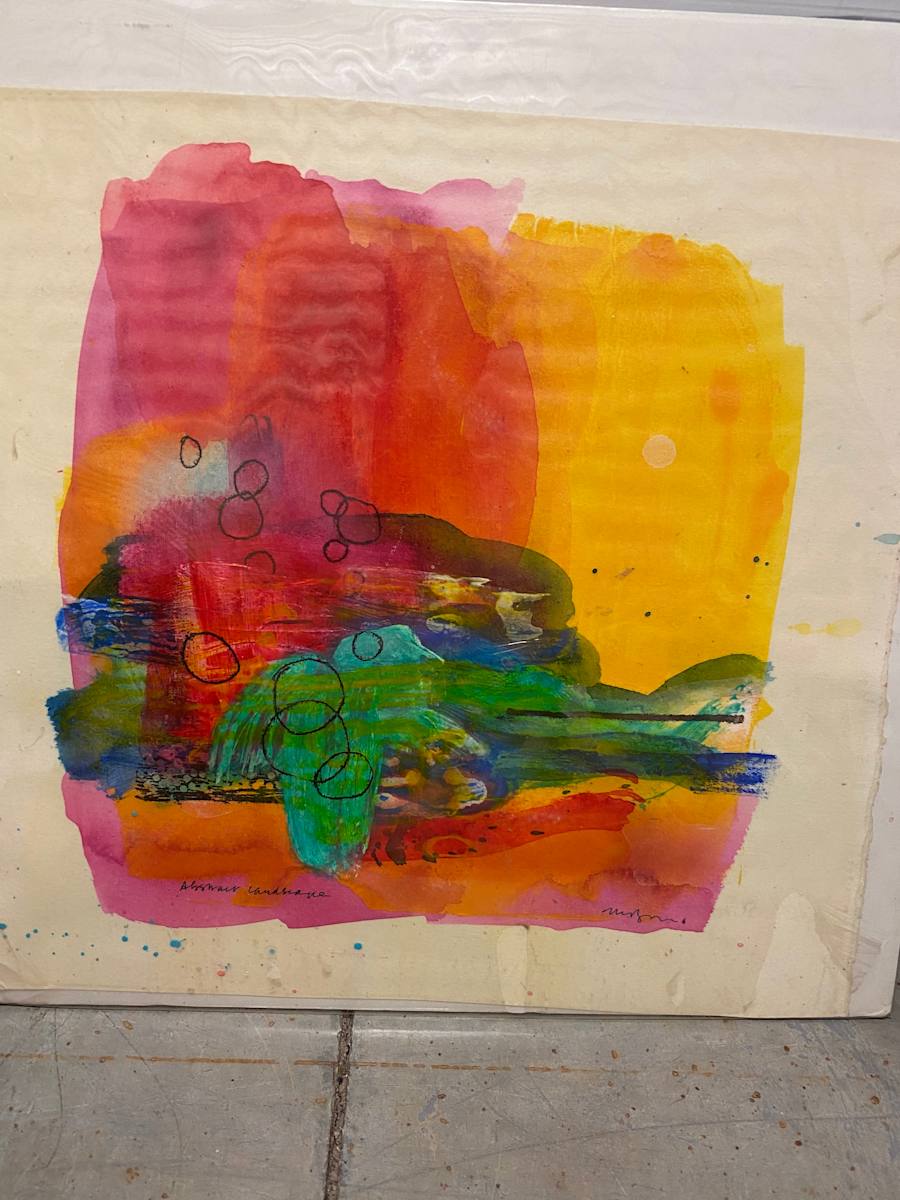 Abstract Landscape 5- mono print 