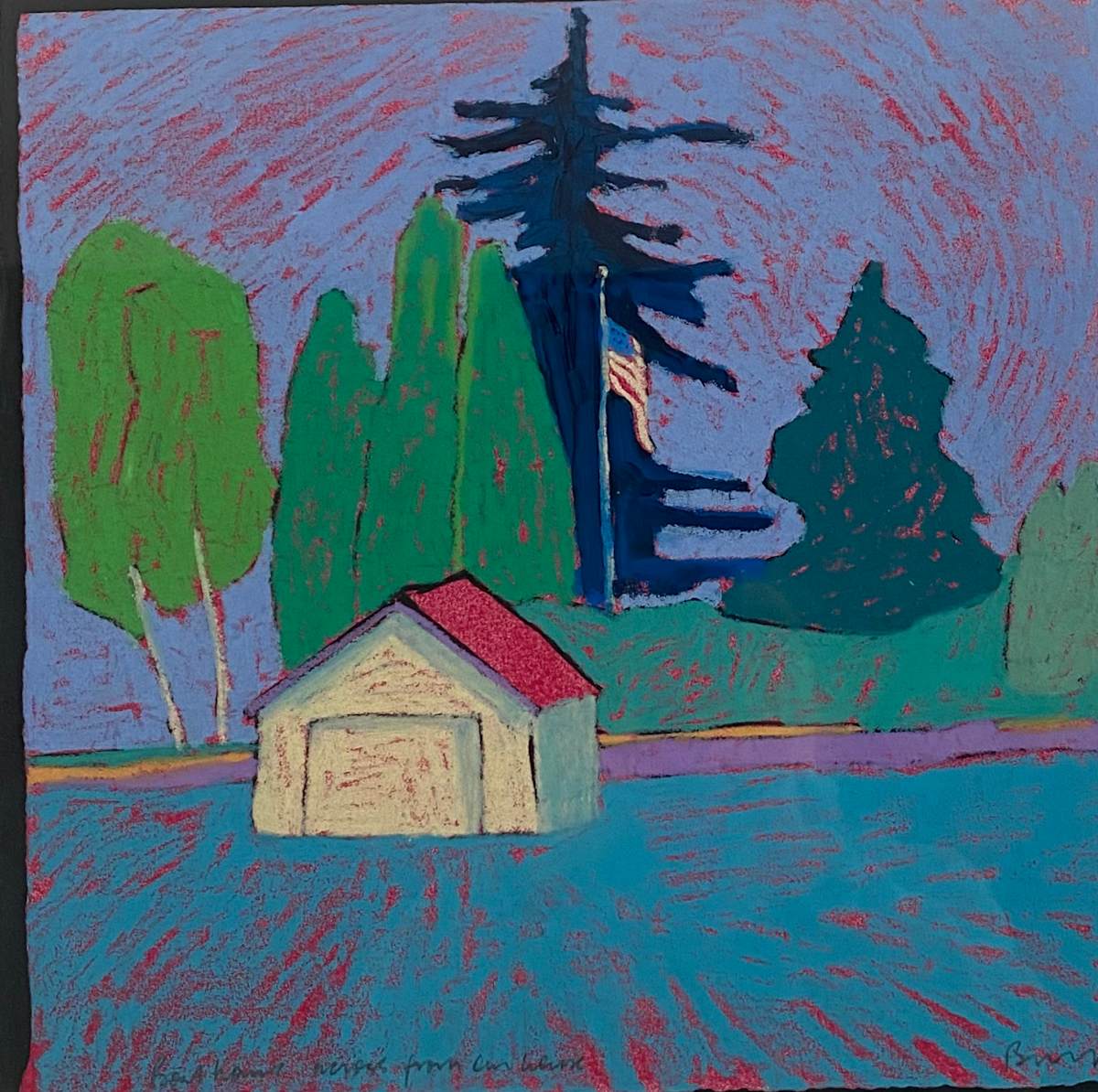 Boathouse in Canada - Giclee by Meg Bernet 