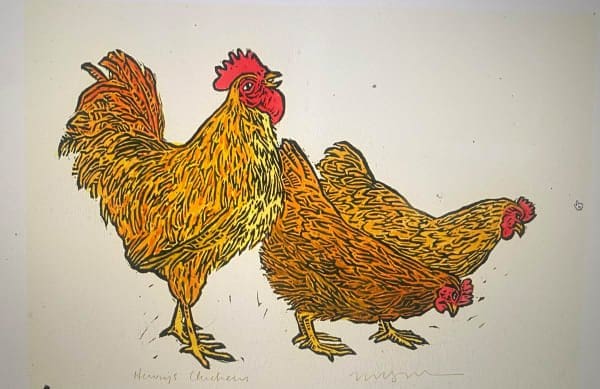Henry's Chickens 4/25 by Meg Bernet