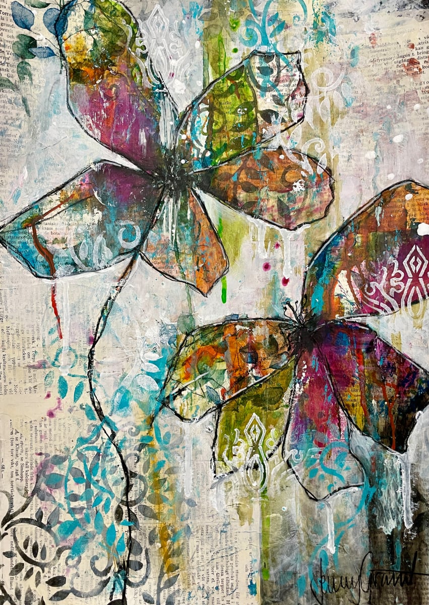 Floral Flow 36 by Jenny Grant 