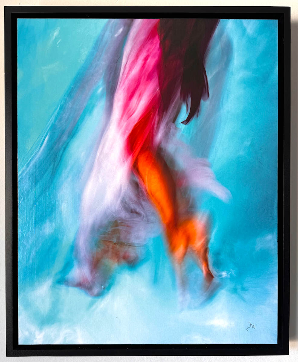 Gossamer by Dawn Harmer  Image: Fine art photograph on wood panel with multiple layers of acrylic resin and
presented in a black wood float frame