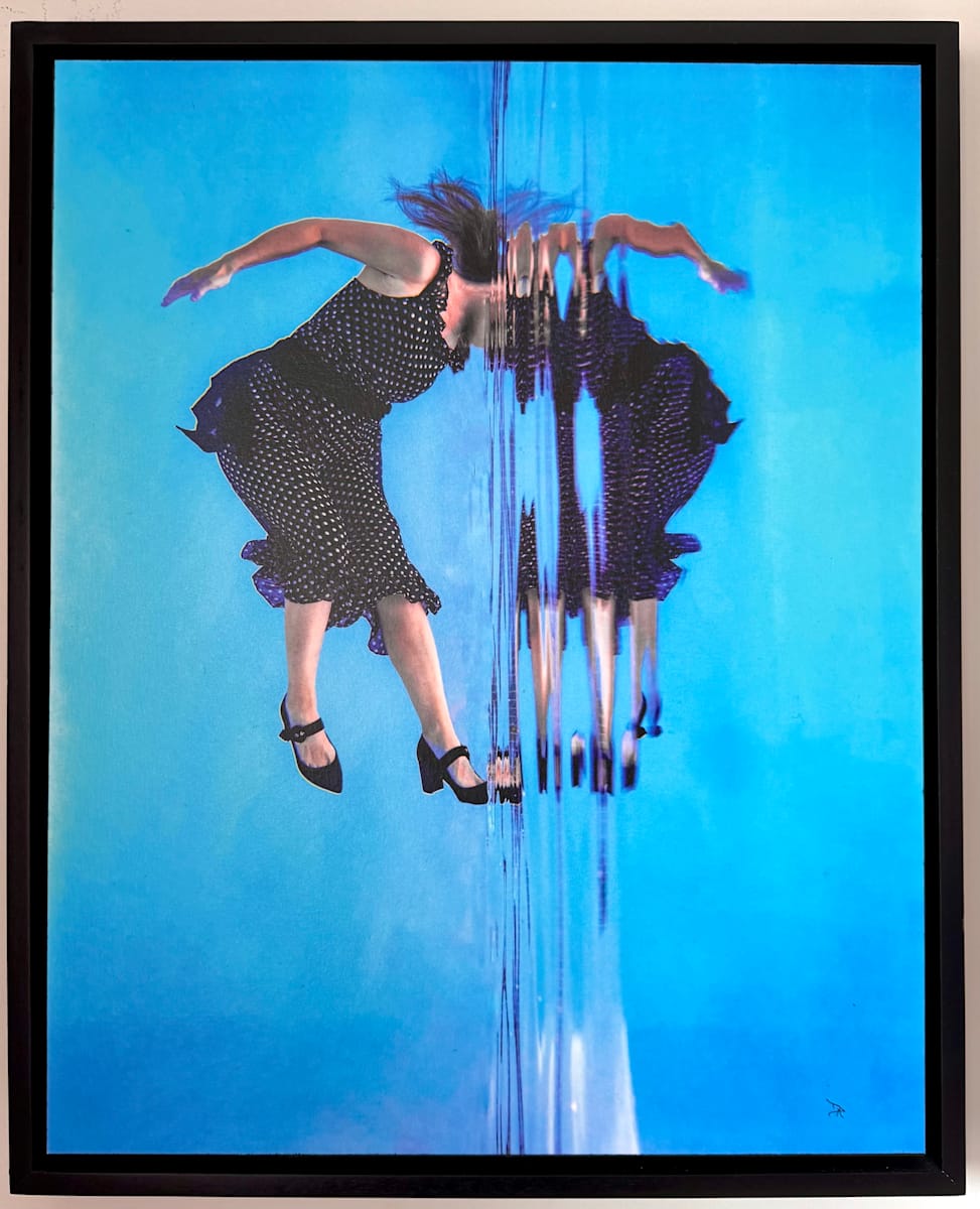 Just A Dream by Dawn Harmer  Image: Photograph on wood panel; acrylic resin finish; black wood float frame