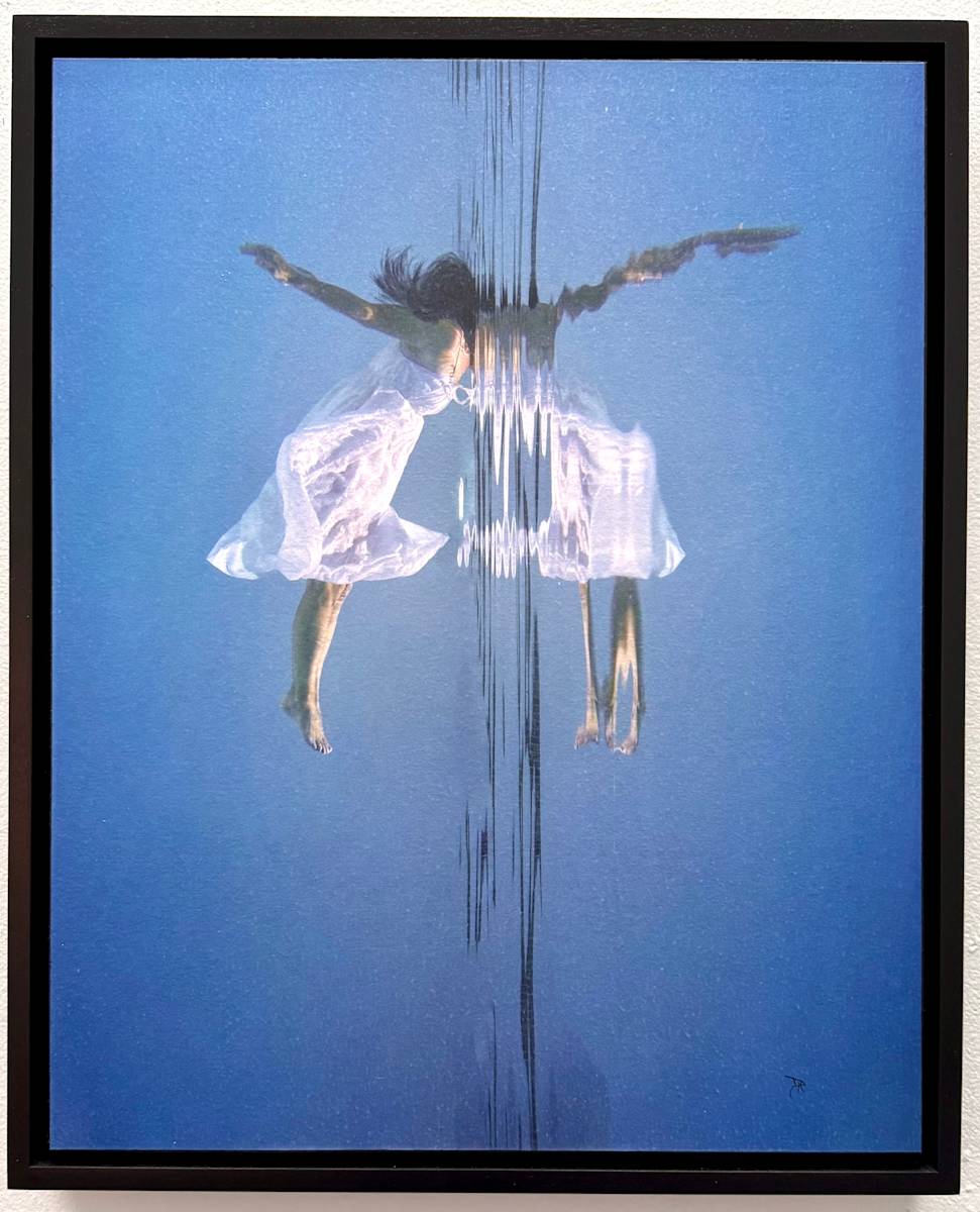 Peering Beyond by Dawn Harmer  Image: Fine Art Photograph on Wood Panel with multiple layers of acrylic resin
Presented in a black wood float frame