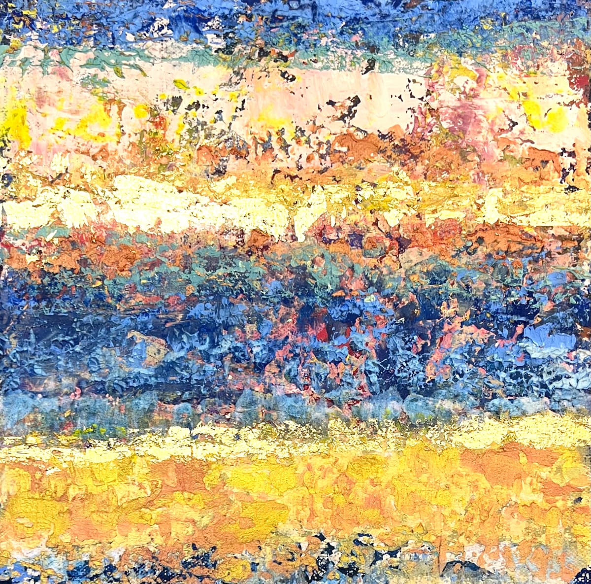 Sand : Sea by Alison Hyman  Image: 10 x10 , 11 x11 framed