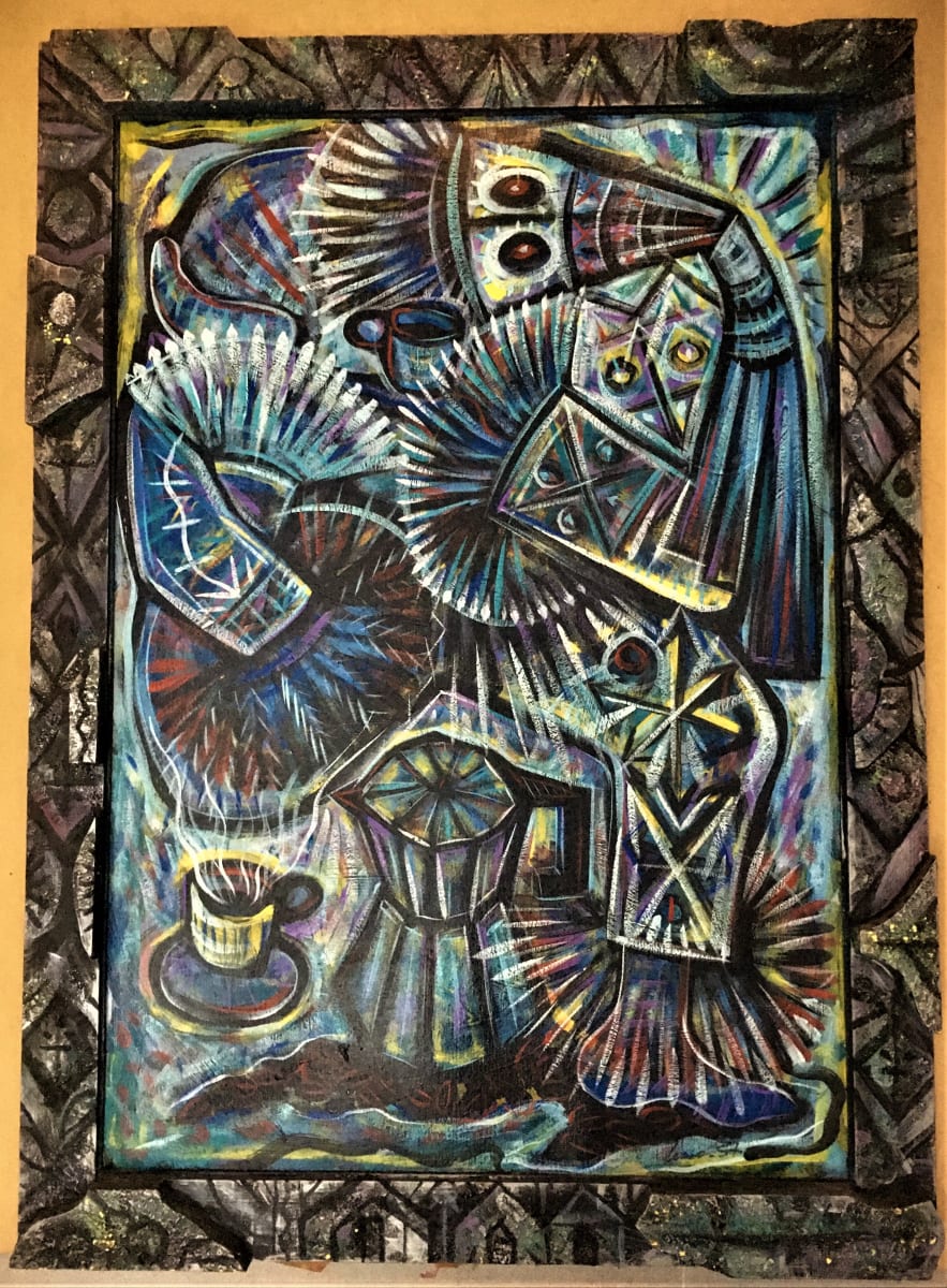 Efó tomando café by LEANDRO SOTO 