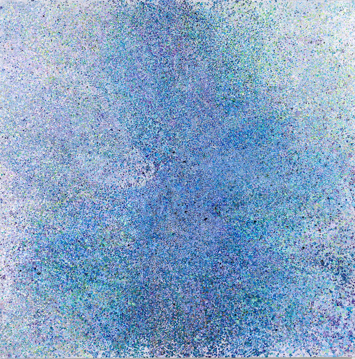 Celestial by Leslie Parke  Image: "Celestial," 60 inches x 60 inches, oil and metallic paint and acrylic marker on canvas, Private Collection, California, © 2023 Leslie Parke