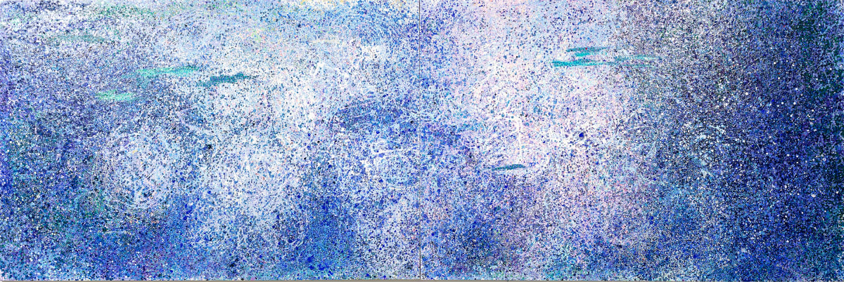 Giverny by Leslie Parke  Image: "Giverny", 48 inches x  144 inches, oil on canvas, © 2022 Leslie Parke