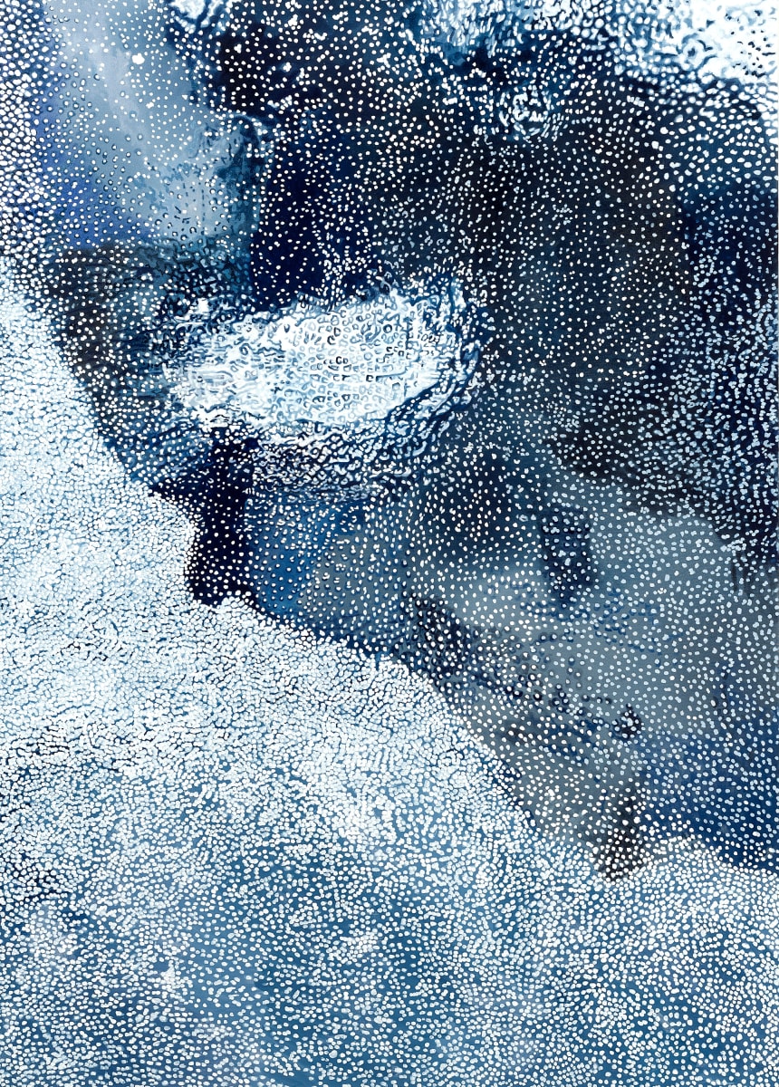 Melting Frost by Leslie Parke  Image: "Melting Frost," 62 inches x 42 inches, oil on canvas, ©2020 Leslie Parke