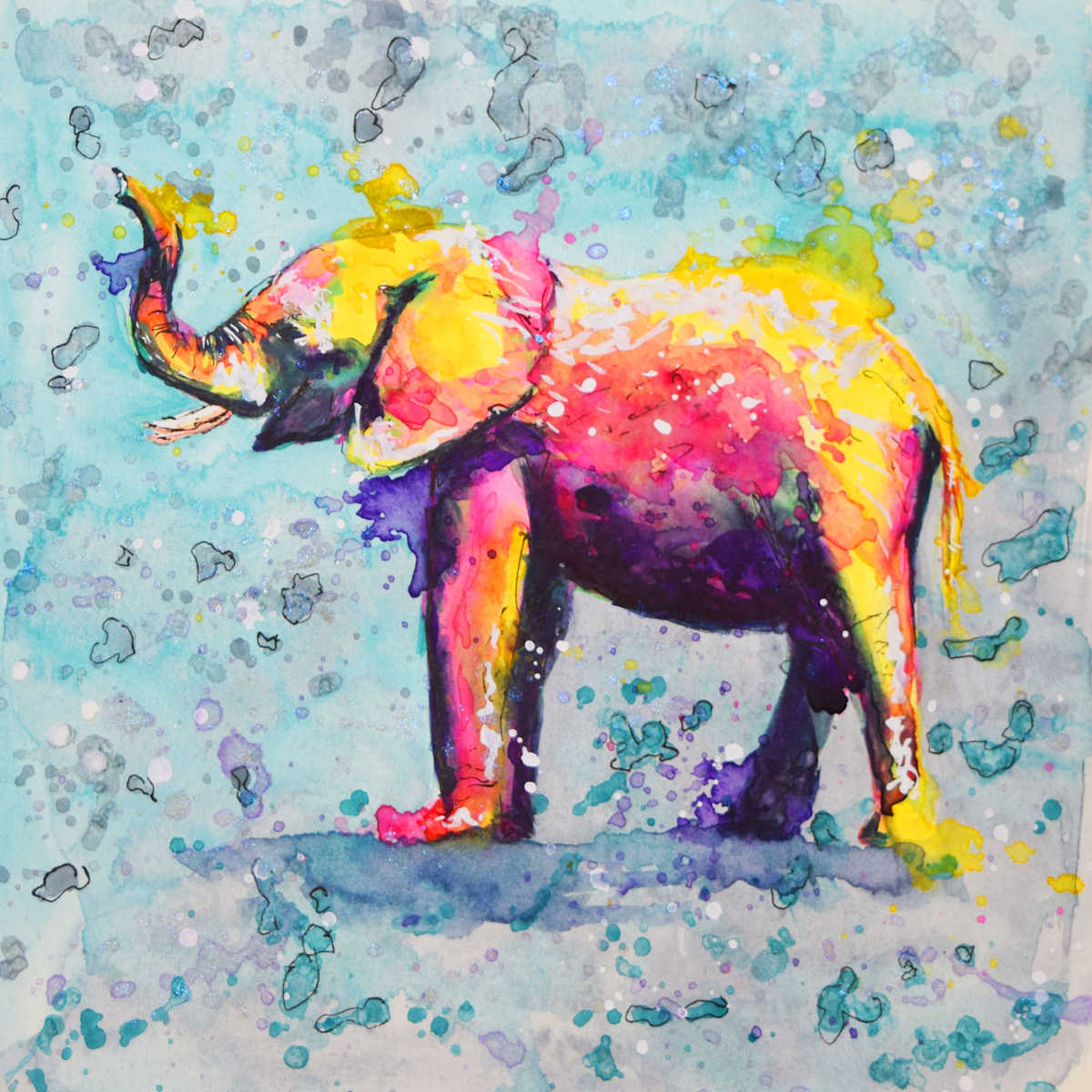 Elephant Study 5, Image 3.