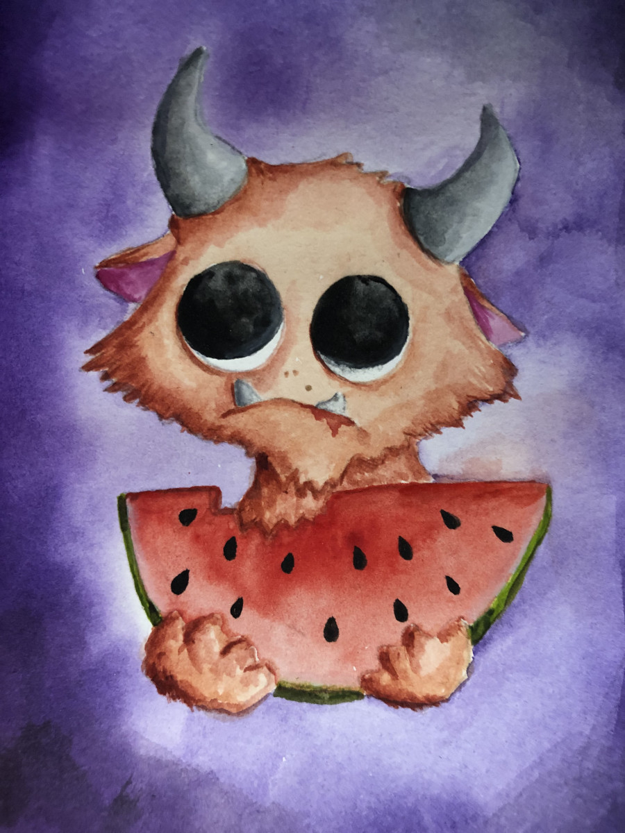 Watermelon Boi by Krystlesaurus 