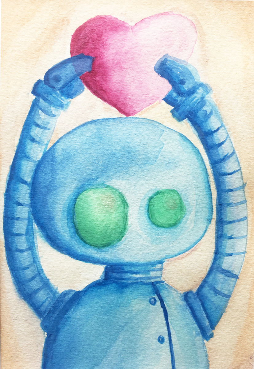 Heart Bot by Krystlesaurus 