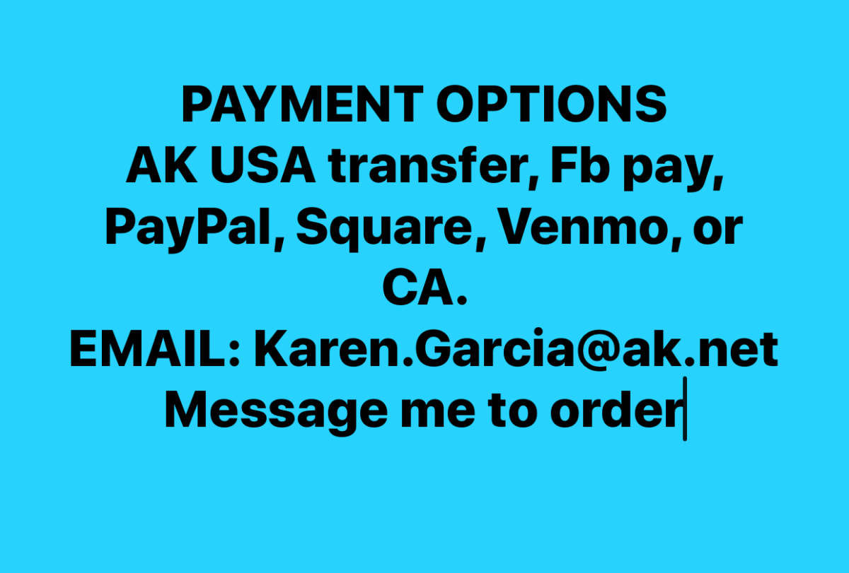 Email or FB Message me to order 