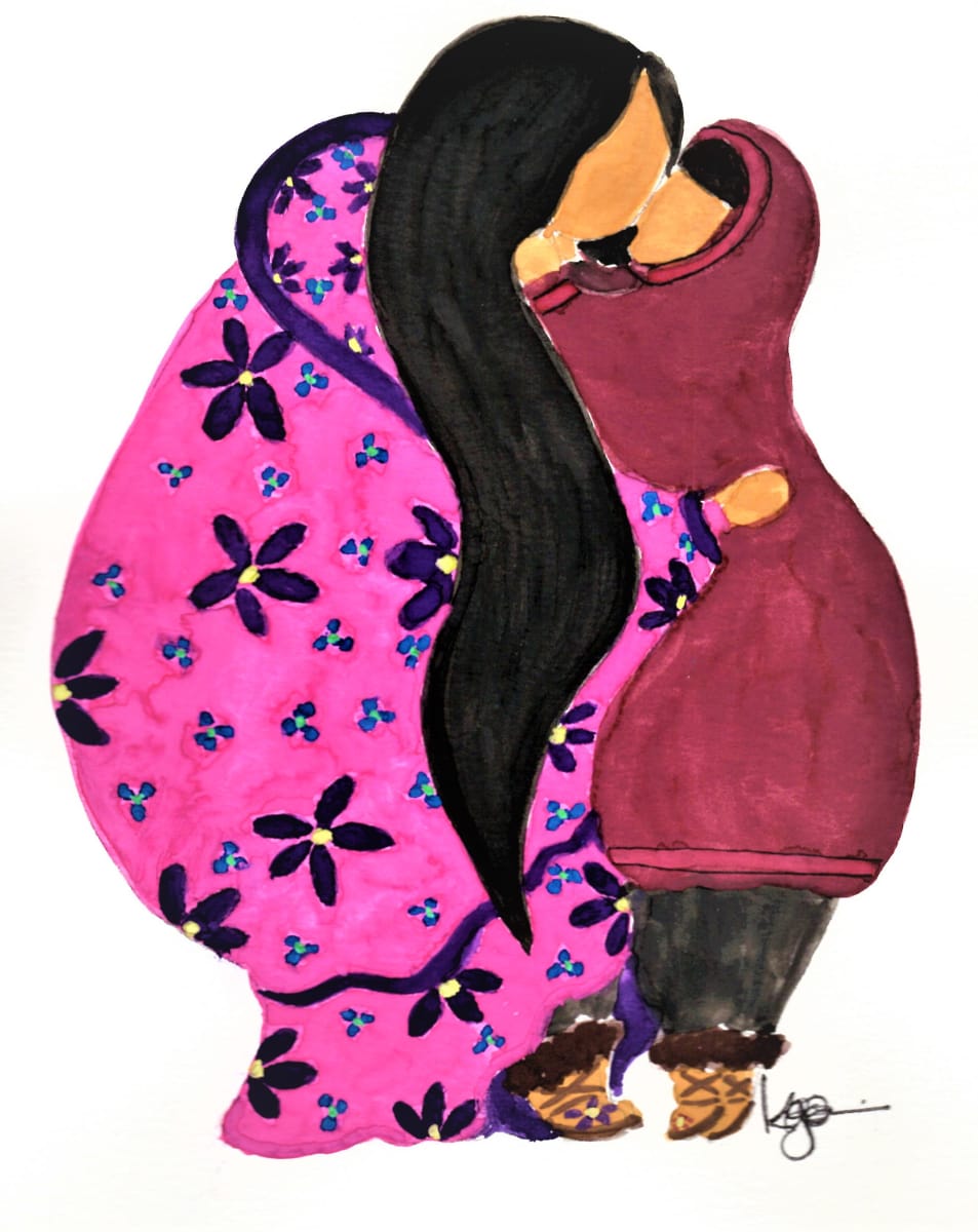 ESKIMO KISSES by Karen G, Inupiaq Artist, Image 1.