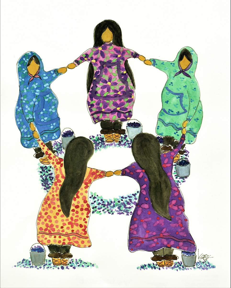 HARVEST CIRCLE by Karen G, Inupiaq Artist, Image 1.