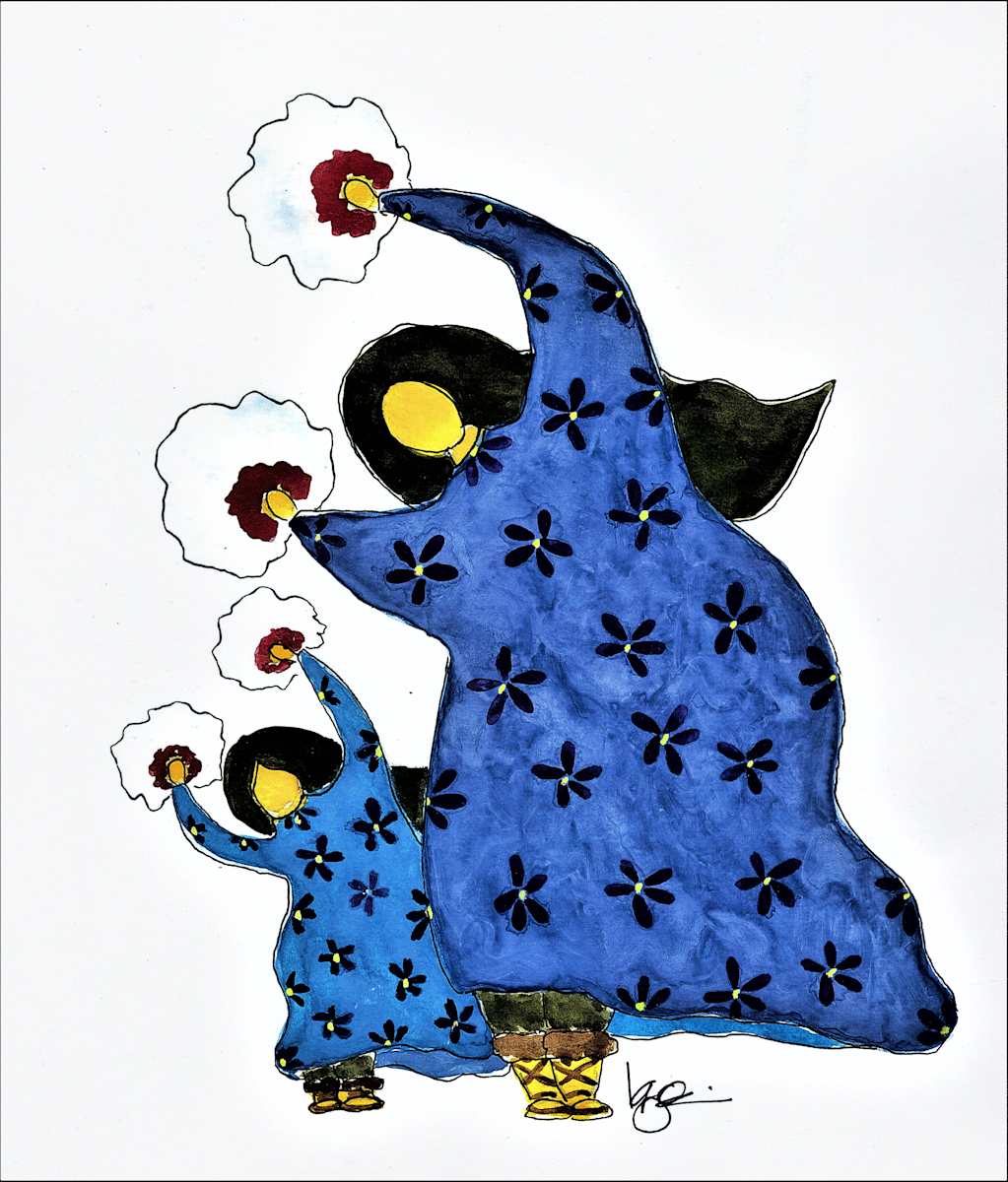 JUST LIKE MAMA by Karen G, Inupiaq Artist, Image 1.