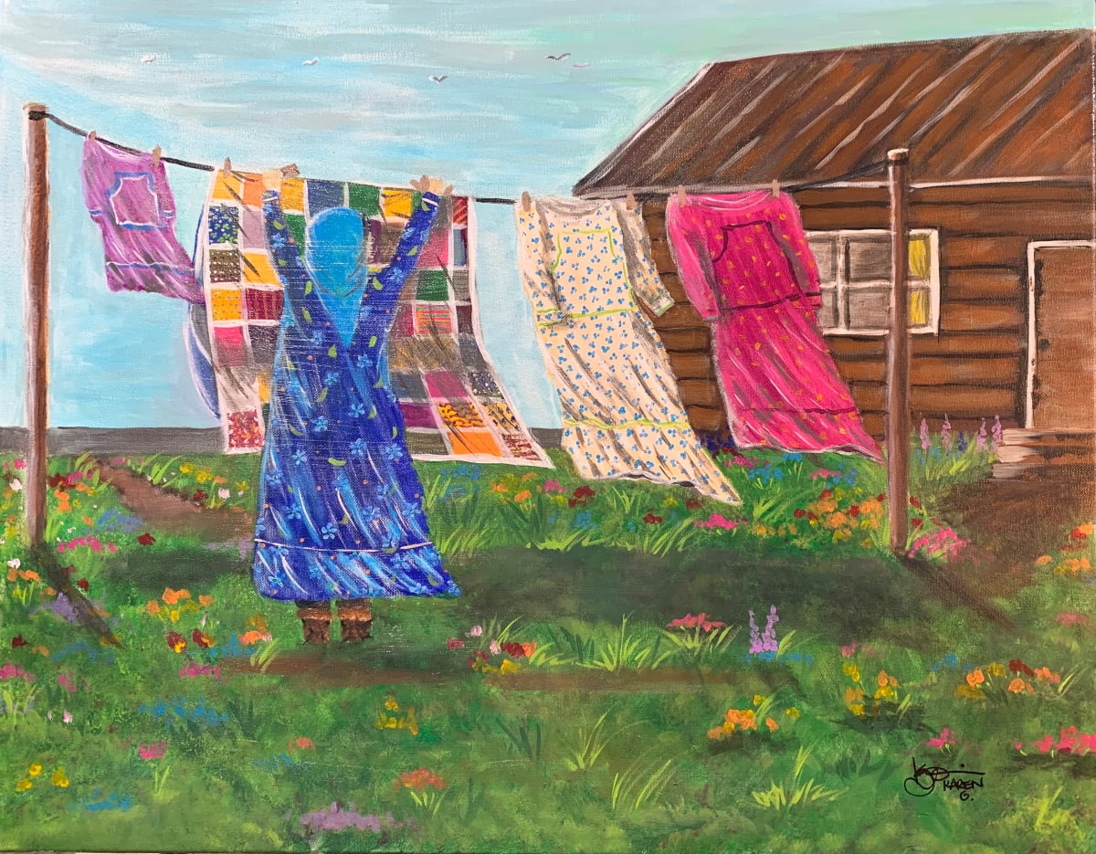 SOLD - ORIGINAL " Summer Breeze" 22x28 inch by Karen  (Eben) Garcia  Image: 22x28 original on canvas 