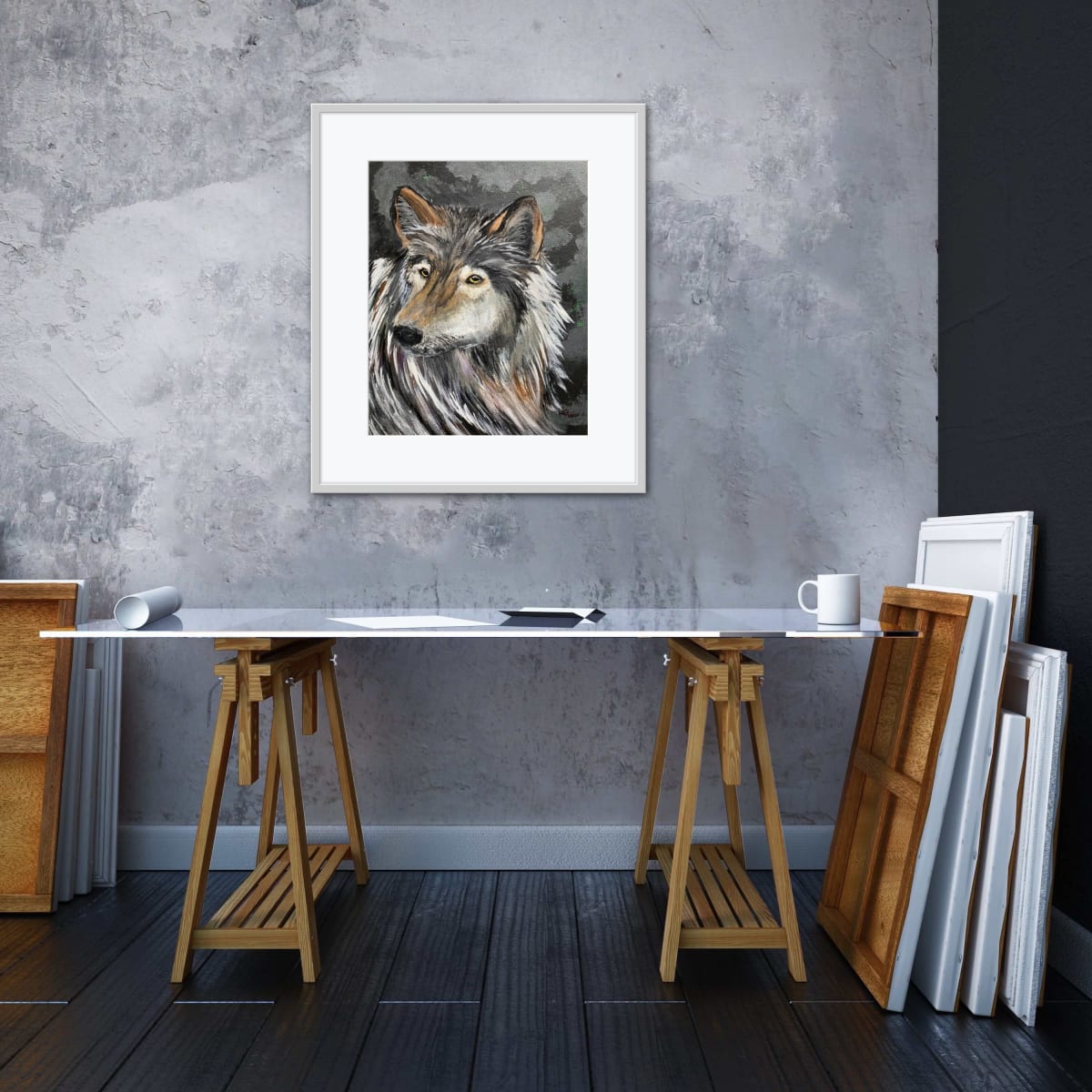 ORIGINAL "The Calling" unframed on canvas by Karen G, Inupiaq Artist, Image 2.