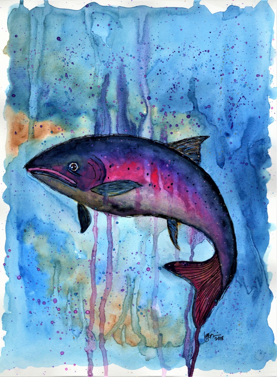 MULTICOLOR FISH by Karen  (Eben) Garcia 