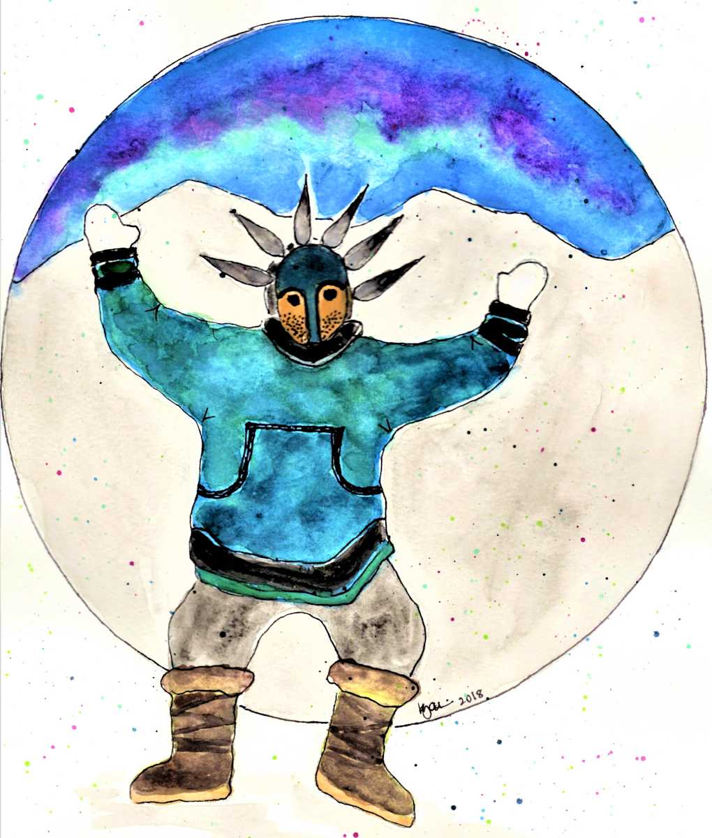 SEAL DANCER by Karen G, Inupiaq Artist, Image 1.