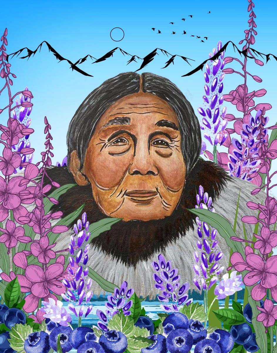 "Great Aunty Malquay" by Karen G, Inupiaq Artist, Image 2.