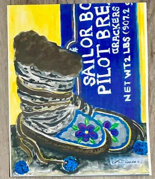 "Lets Visit A While" by Karen G, Inupiaq Artist, Image 2.