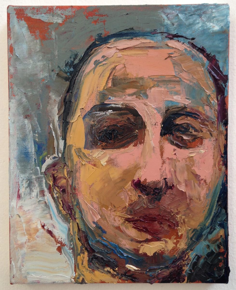 Portrait in palette knife 