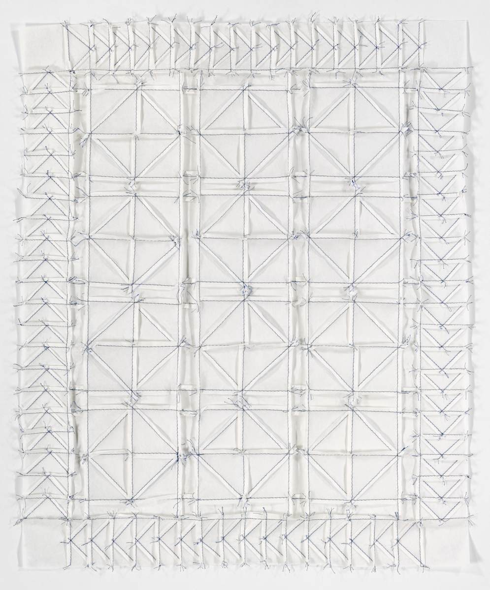 Half Square Triangle Diamond Quilt by Emma Jane Royer, Image 1.