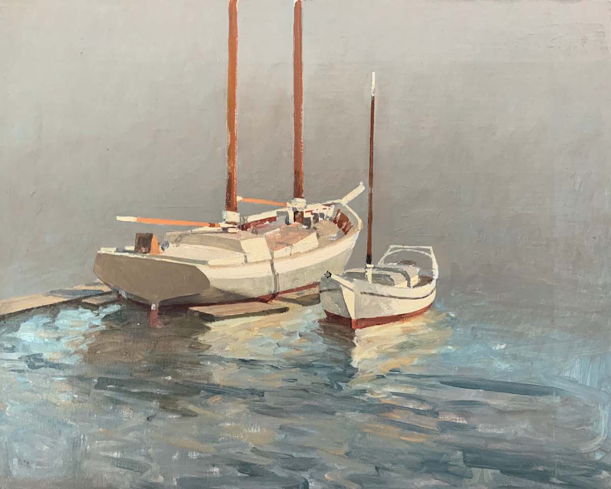 Maine Boat at Dock by David Bareford, Image 1.
