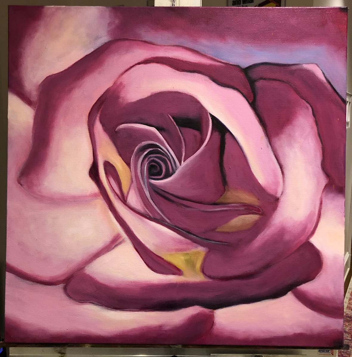Magenta Rose by KateSimmonsArt 