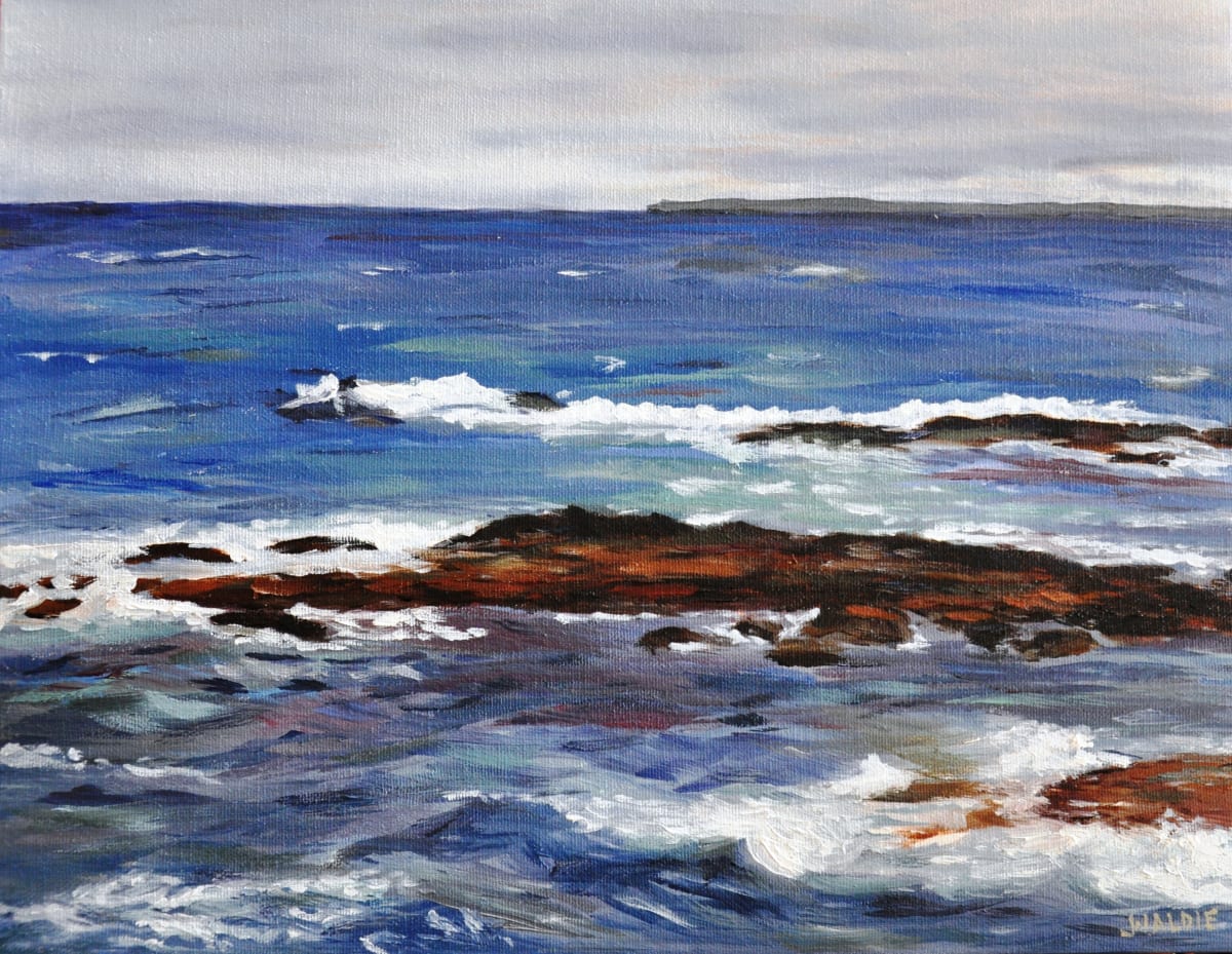 Windy Morning Across the Strait by Jody Waldie 