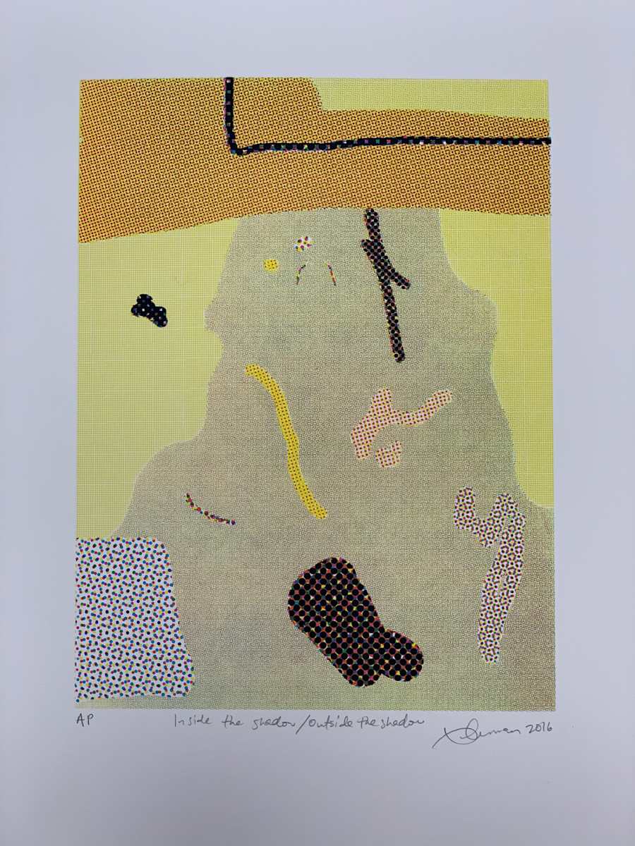 Inside the shadow / outside the shadow AP Proof 1 by Tony Curran, Image 1.