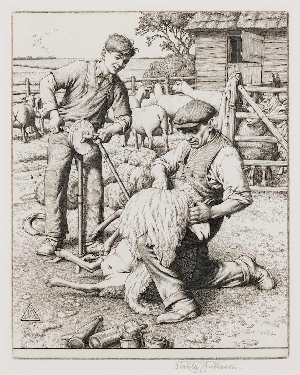 Sheep Shearing by Stanley Anderson, Image 1.