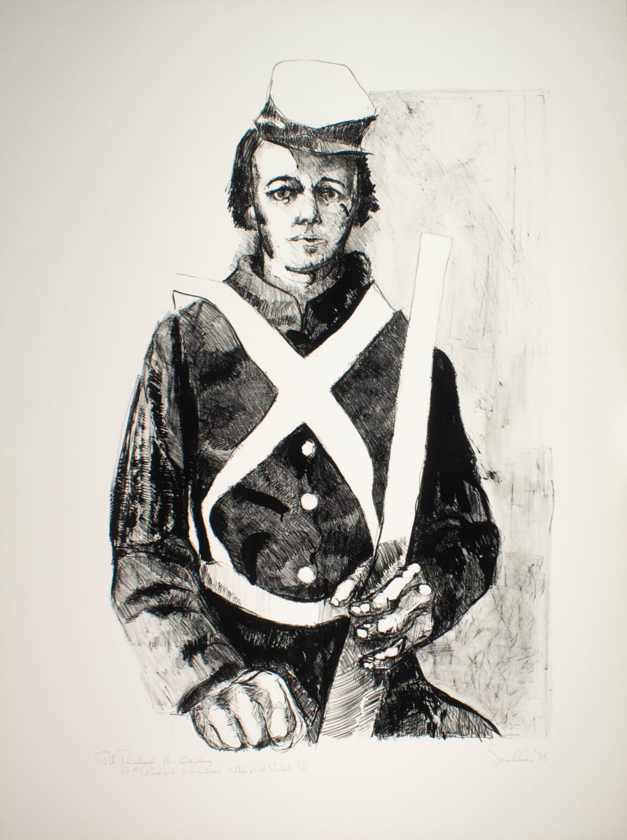 Private Richard K. Oakley, 9th Georgia Volunteers, Killed at Shiloh by John Sandlin 